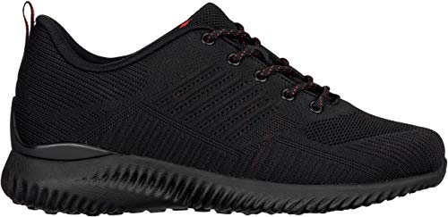 CALTO Herren unsichtbare Höhenerhöhung Schuhe – ultraleichte sportliche Sneaker – 6,6 cm größer, Schwarz, 42.5 EU, Q211-9.5 von CALTO