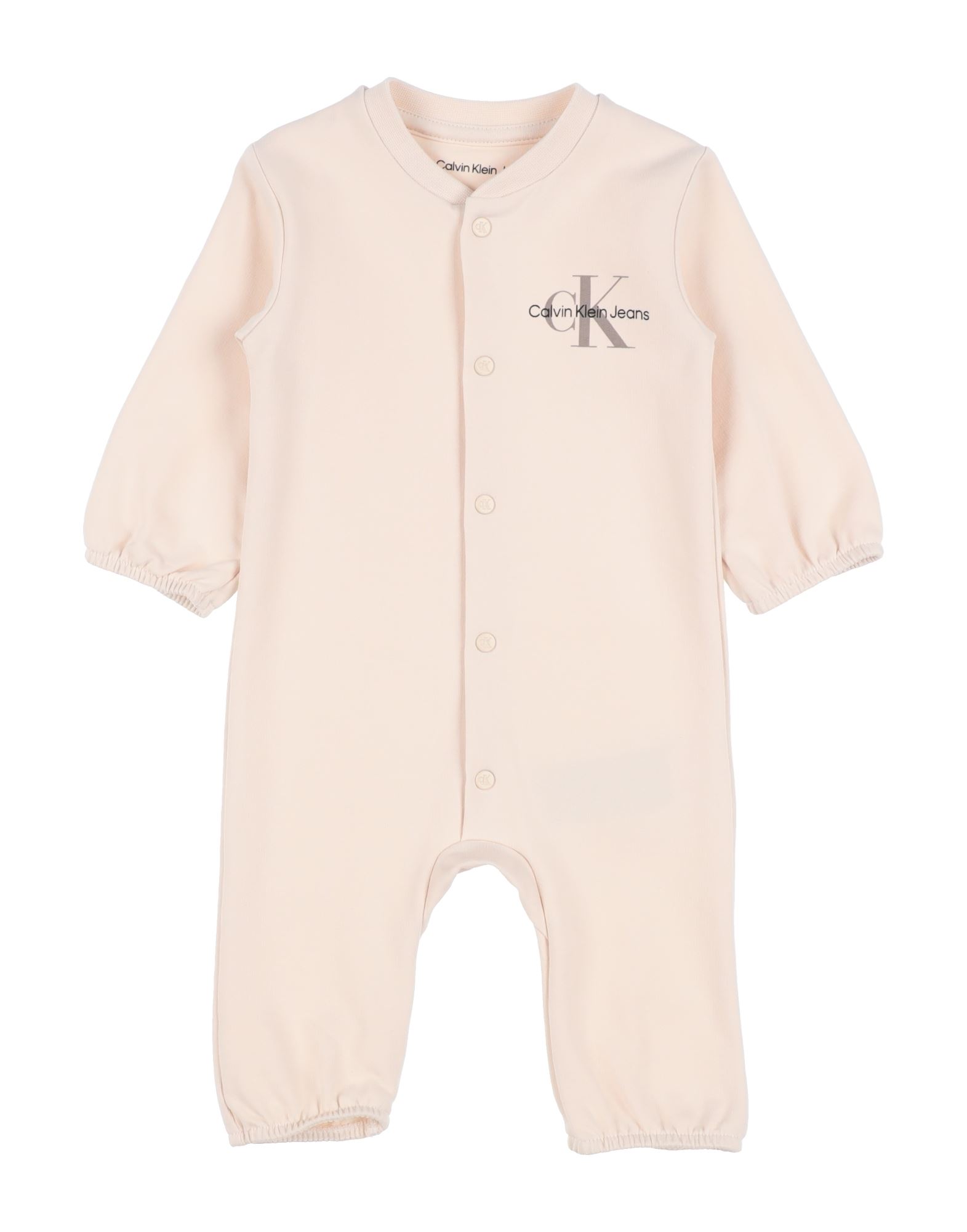 CALVIN KLEIN JEANS Babystrampler & -latzhosen Kinder Beige von CALVIN KLEIN JEANS