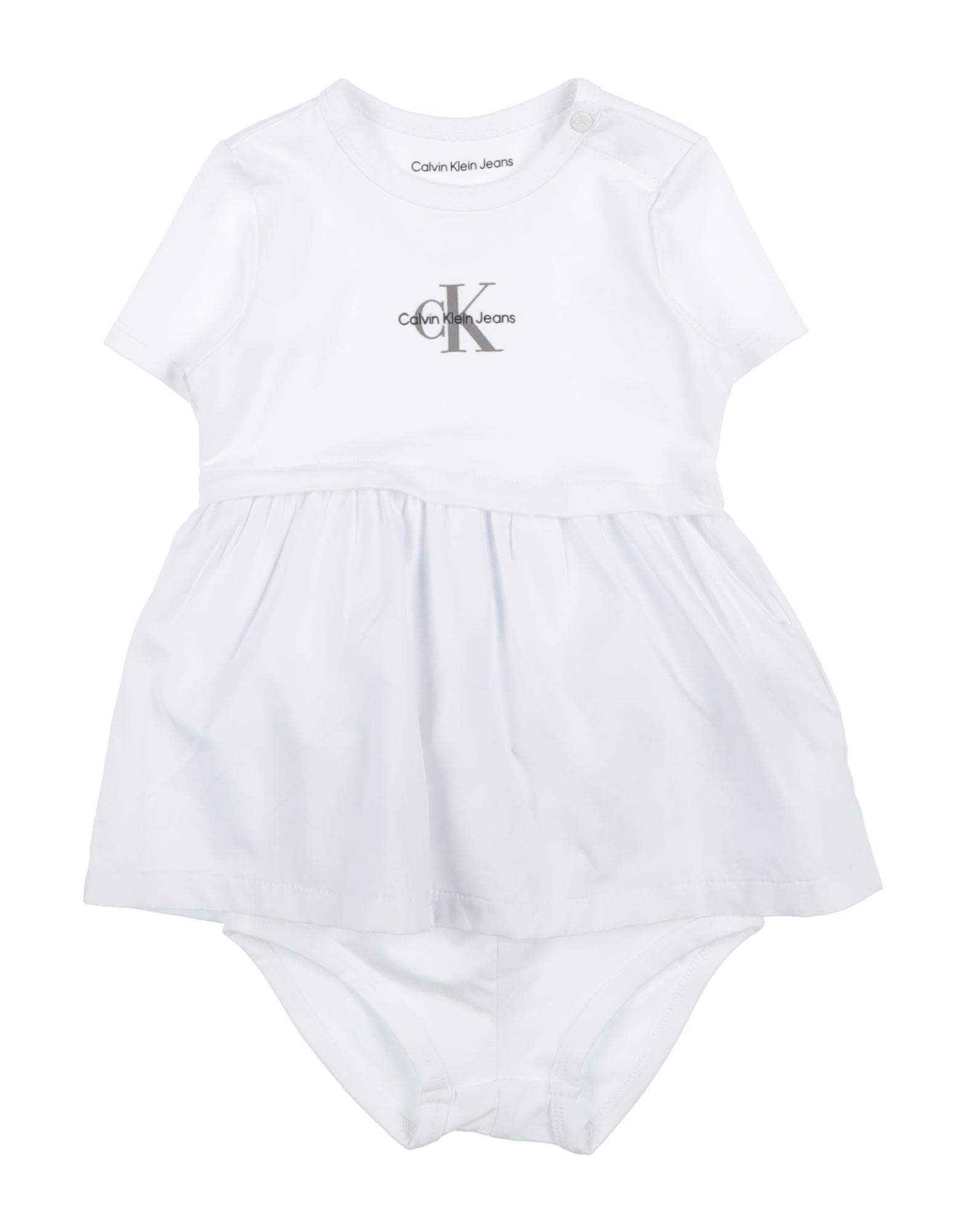 CALVIN KLEIN JEANS Babykleid Kinder Weiß von CALVIN KLEIN JEANS