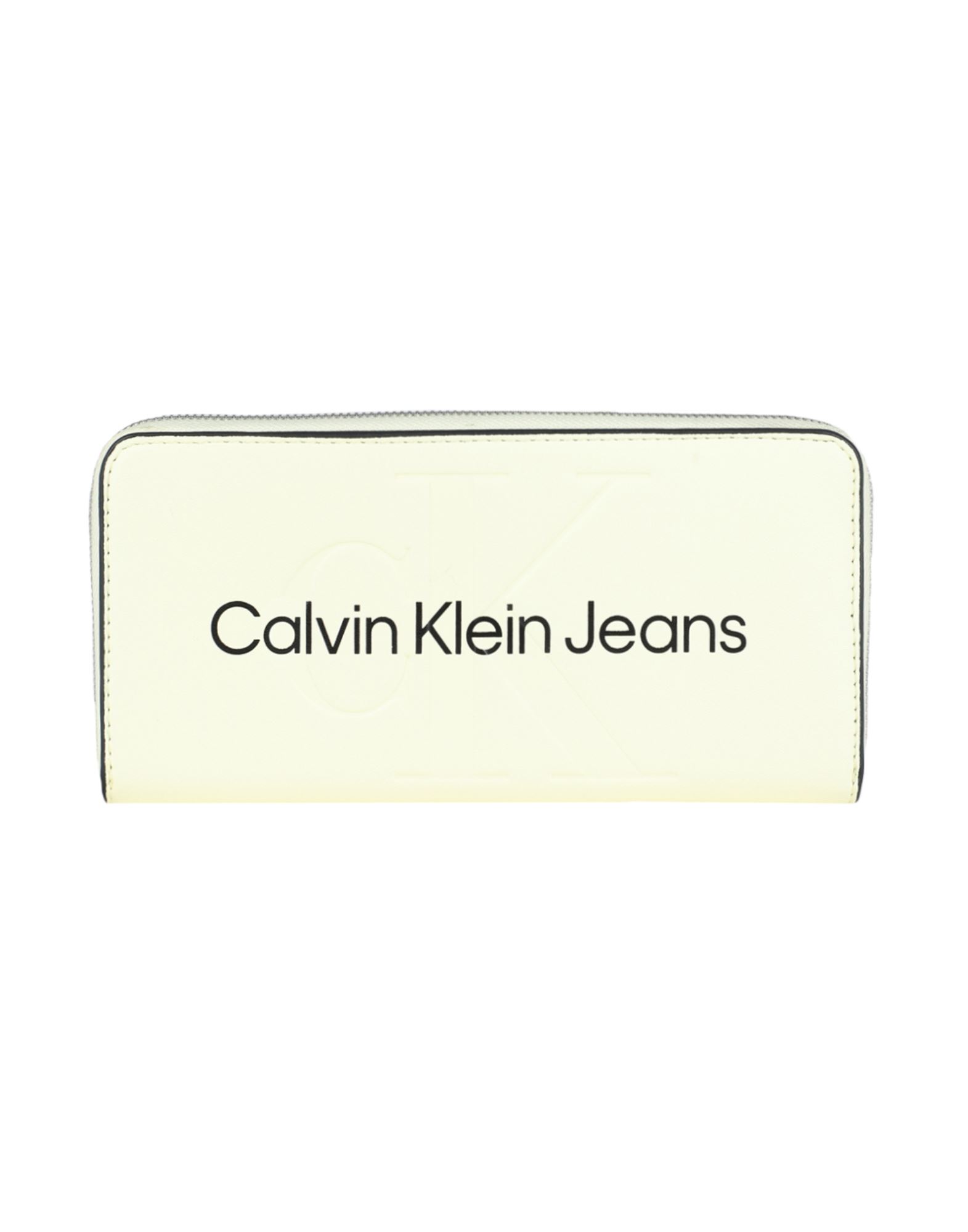 CALVIN KLEIN JEANS Brieftasche Damen Hellgelb von CALVIN KLEIN JEANS