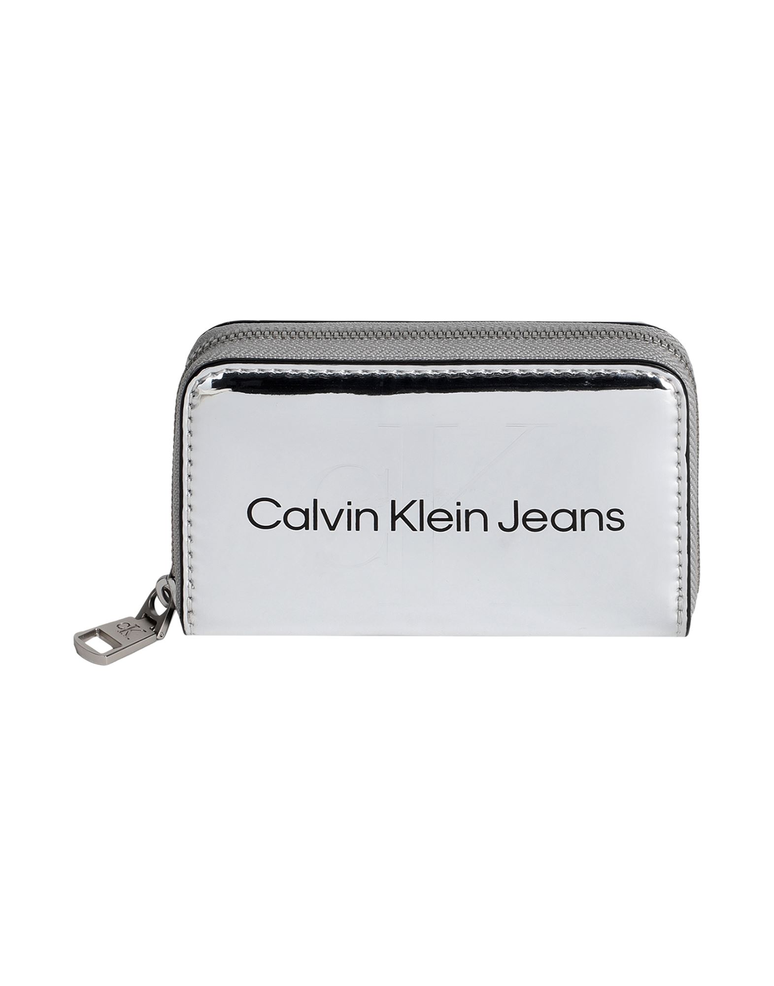 CALVIN KLEIN JEANS Brieftasche Damen Silber von CALVIN KLEIN JEANS