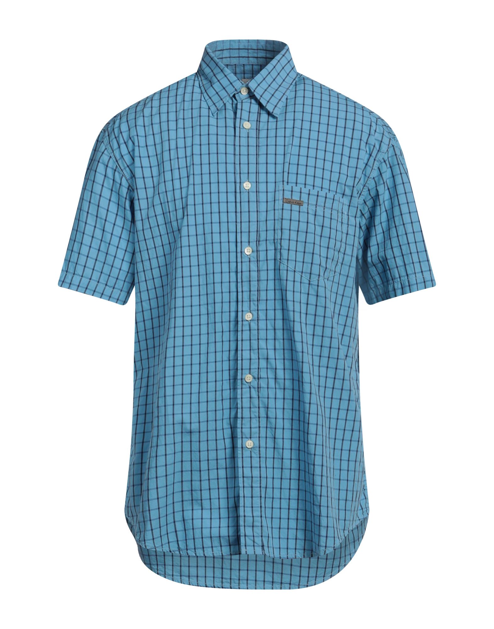 CALVIN KLEIN JEANS Hemd Herren Azurblau von CALVIN KLEIN JEANS
