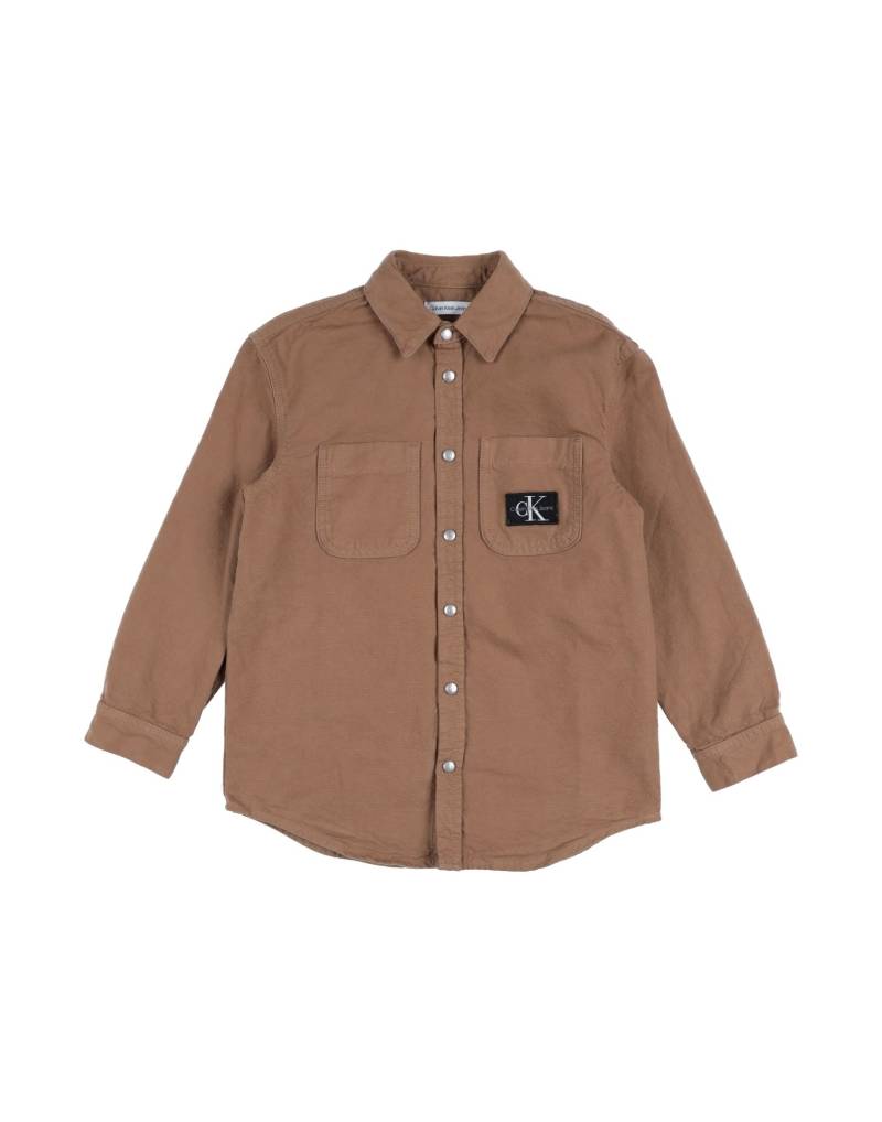 CALVIN KLEIN JEANS Hemd Kinder Kamel von CALVIN KLEIN JEANS