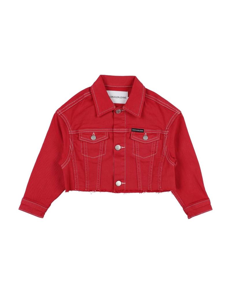 CALVIN KLEIN JEANS Jeansjacke/-mantel Kinder Rot von CALVIN KLEIN JEANS