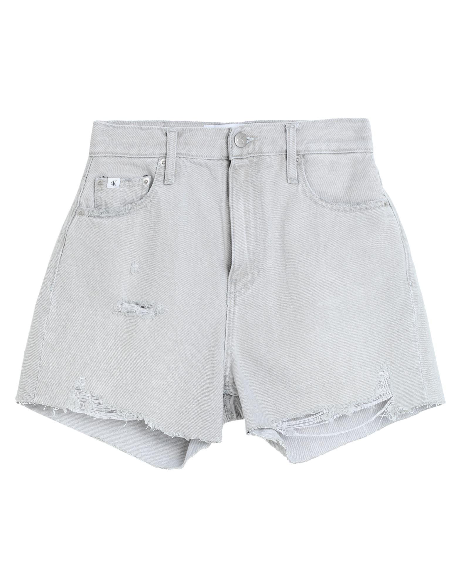 CALVIN KLEIN JEANS Jeansshorts Damen Grau von CALVIN KLEIN JEANS