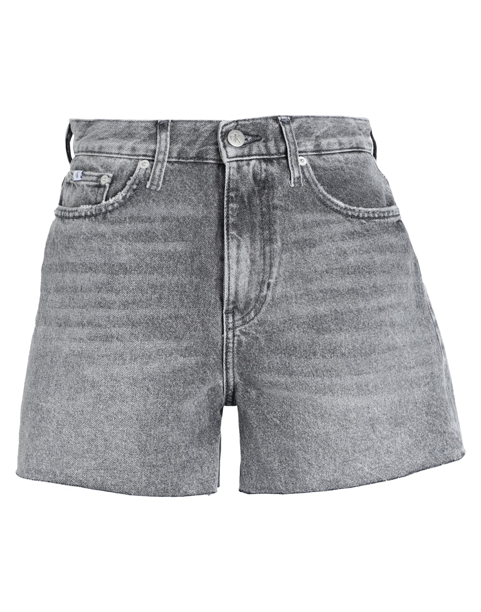 CALVIN KLEIN JEANS Jeansshorts Damen Grau von CALVIN KLEIN JEANS