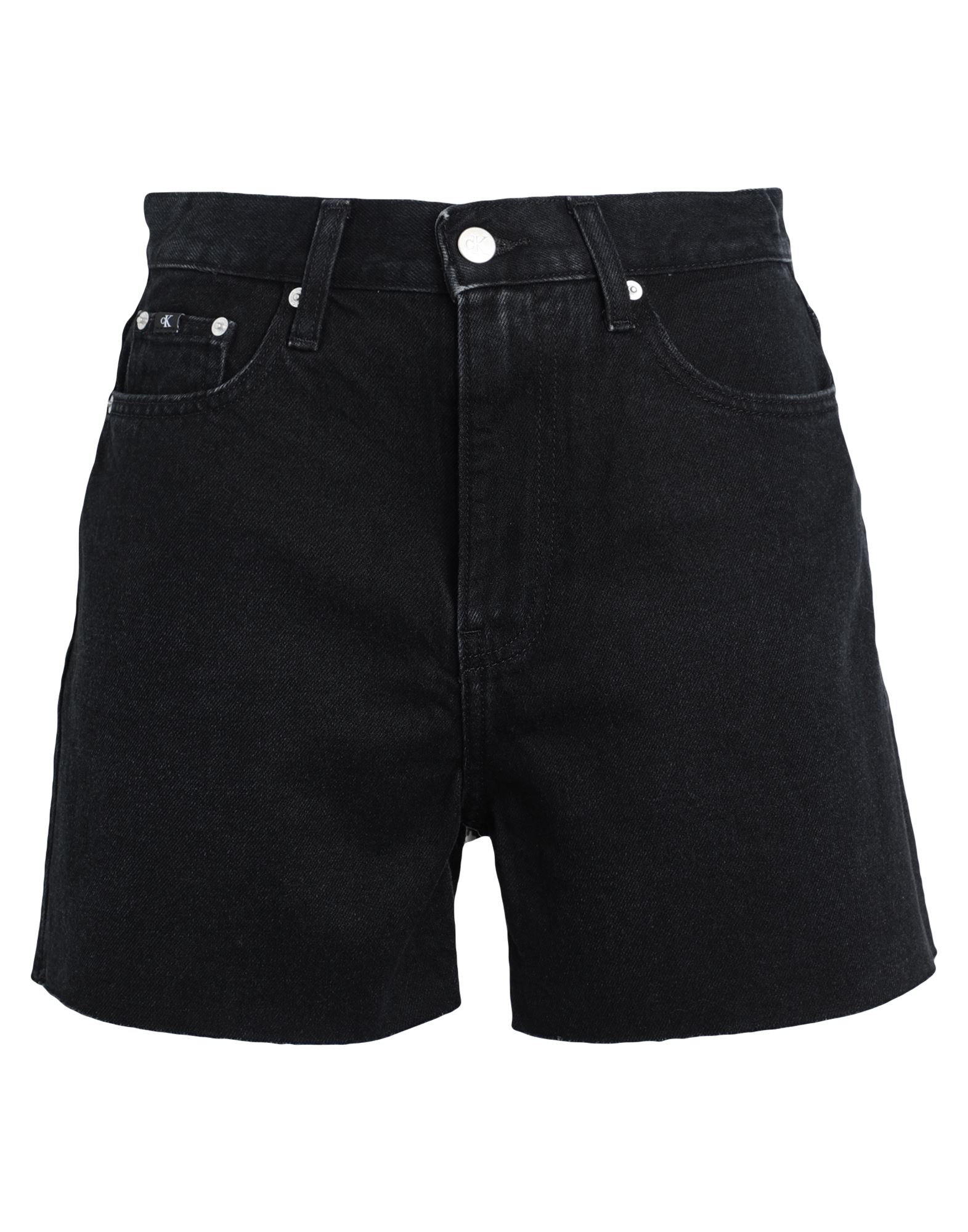 CALVIN KLEIN JEANS Jeansshorts Damen Schwarz von CALVIN KLEIN JEANS