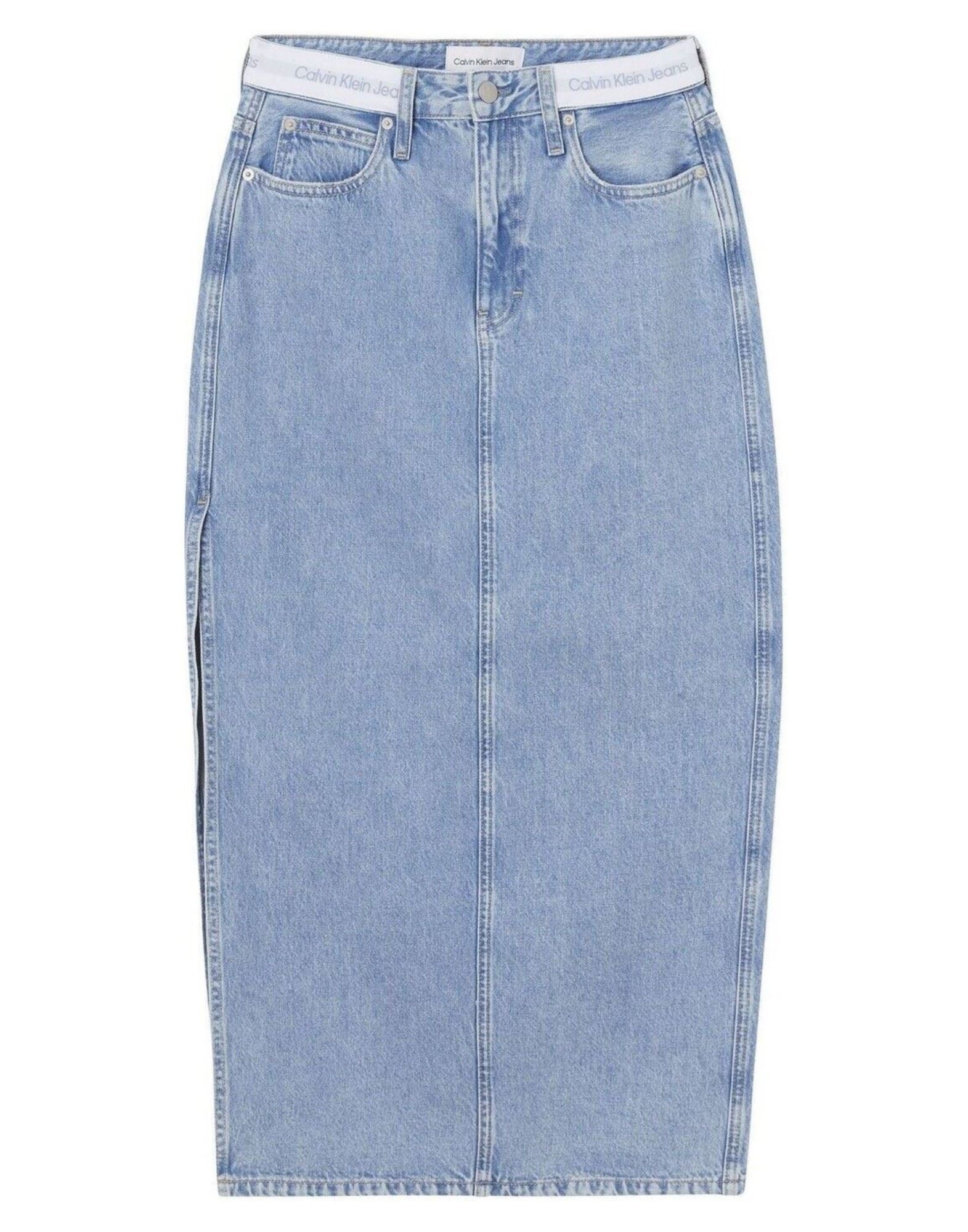 CALVIN KLEIN JEANS Midi-rock Damen Blau von CALVIN KLEIN JEANS