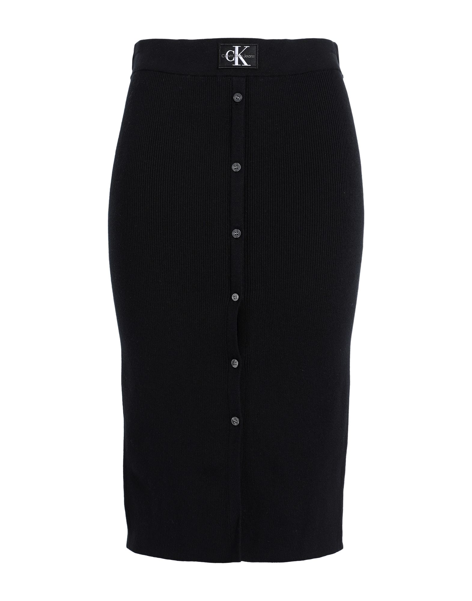 CALVIN KLEIN JEANS Midi-rock Damen Schwarz von CALVIN KLEIN JEANS