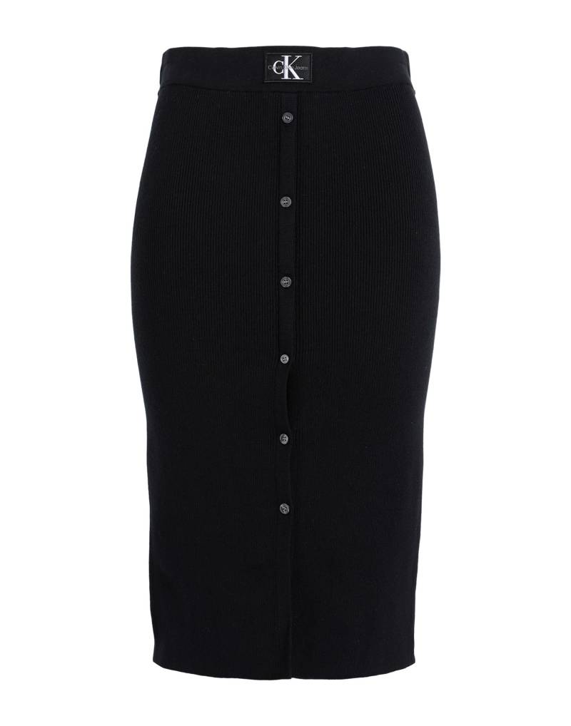 CALVIN KLEIN JEANS Midi-rock Damen Schwarz von CALVIN KLEIN JEANS
