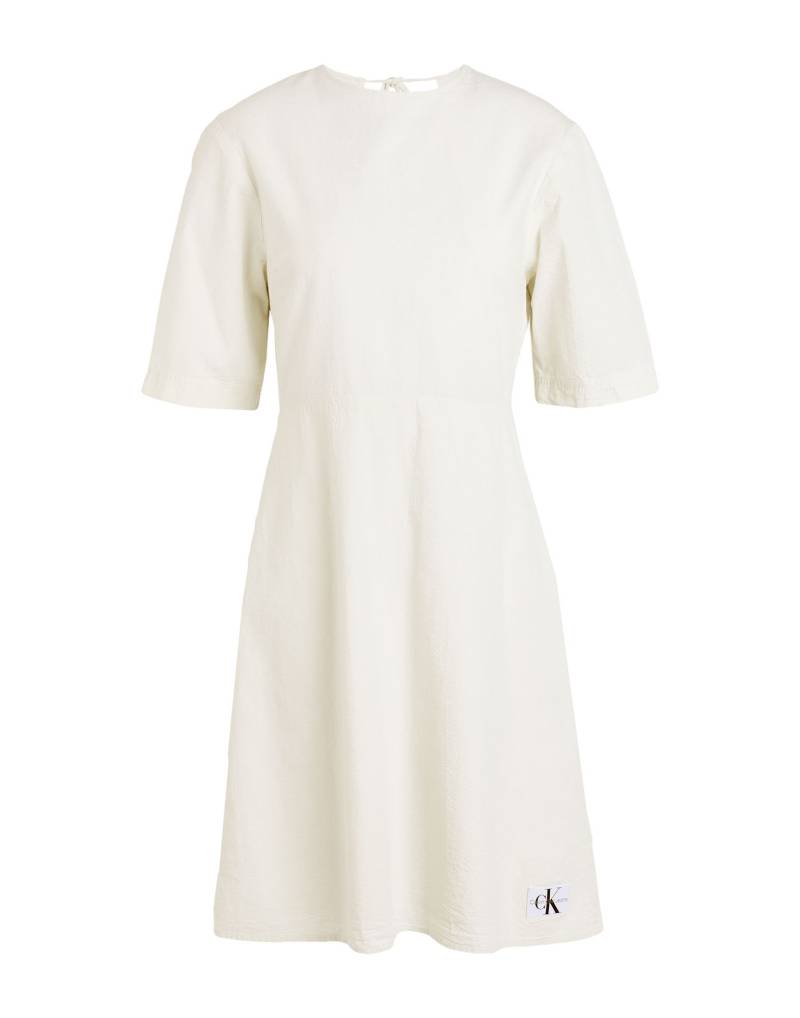 CALVIN KLEIN JEANS Mini-kleid Damen Elfenbein von CALVIN KLEIN JEANS