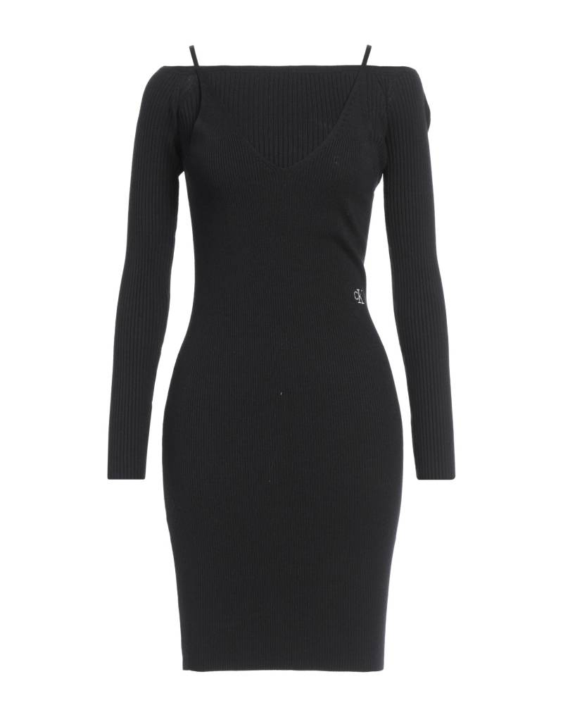 CALVIN KLEIN JEANS Mini-kleid Damen Schwarz CALVIN KLEIN JEANS Mini-kleid Damen Schwarz von CALVIN KLEIN JEANS