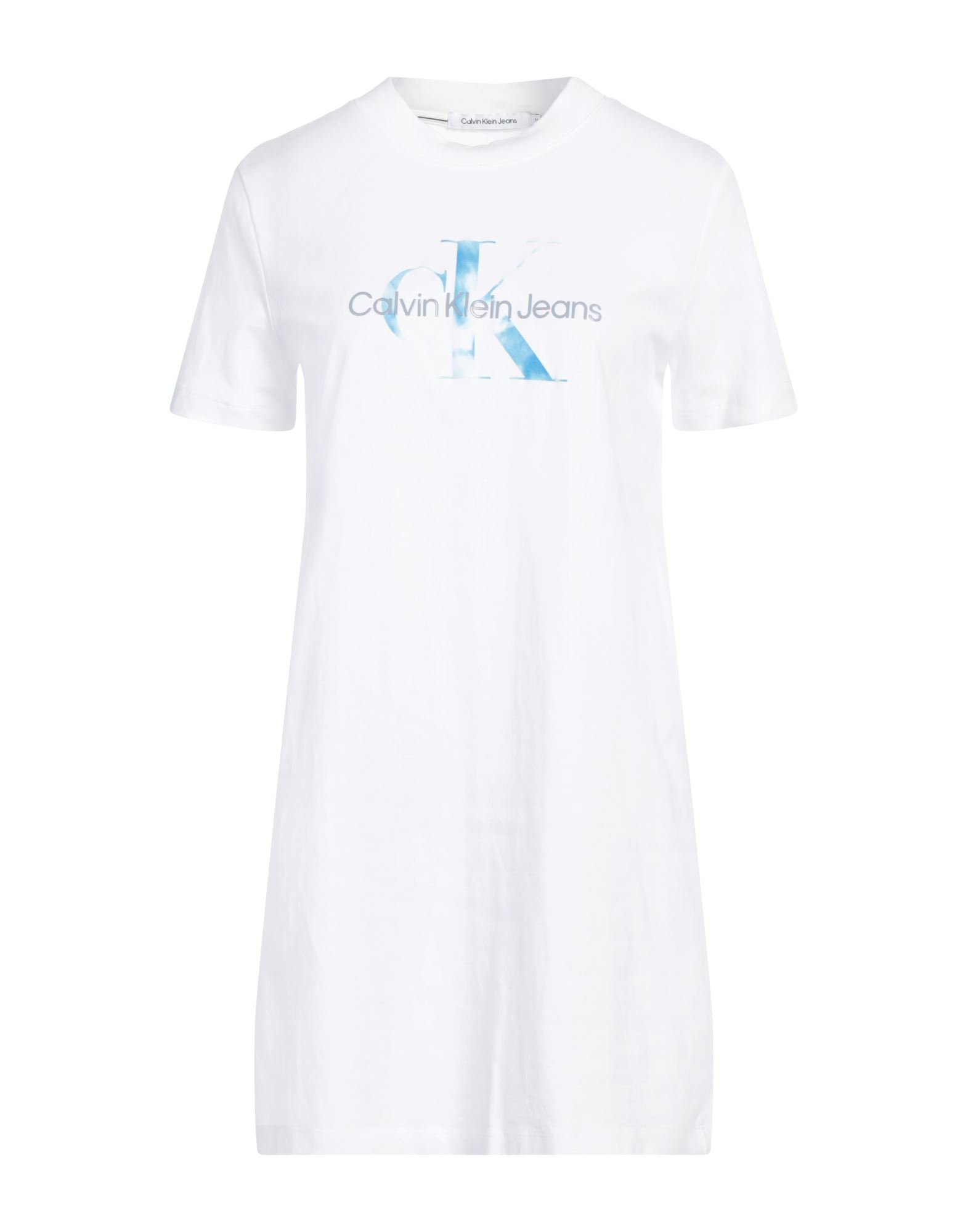 CALVIN KLEIN JEANS Mini-kleid Damen Weiß CALVIN KLEIN JEANS Mini-kleid Damen Weiß von CALVIN KLEIN JEANS