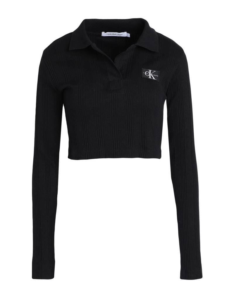 CALVIN KLEIN JEANS Poloshirt Damen Schwarz von CALVIN KLEIN JEANS