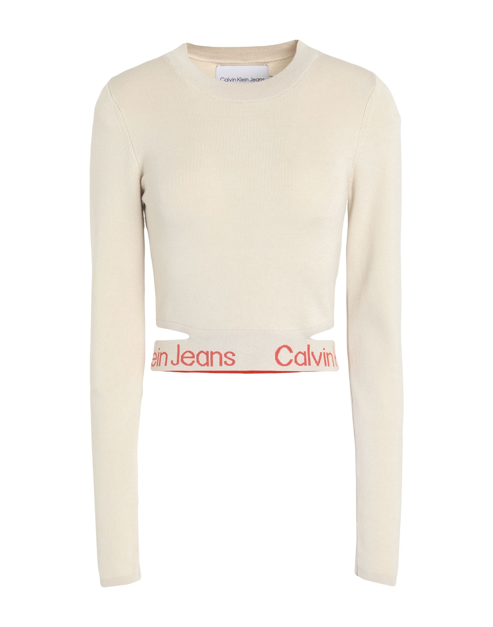 CALVIN KLEIN JEANS Pullover Damen Beige von CALVIN KLEIN JEANS