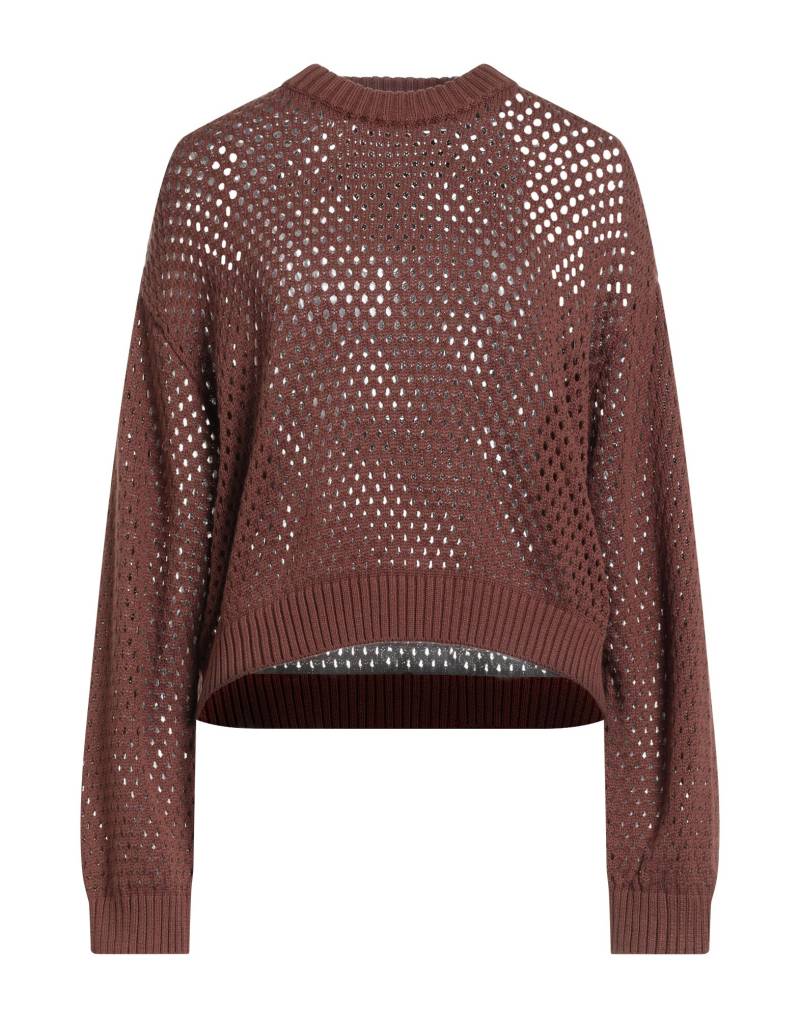 CALVIN KLEIN JEANS Pullover Damen Schokobraun von CALVIN KLEIN JEANS