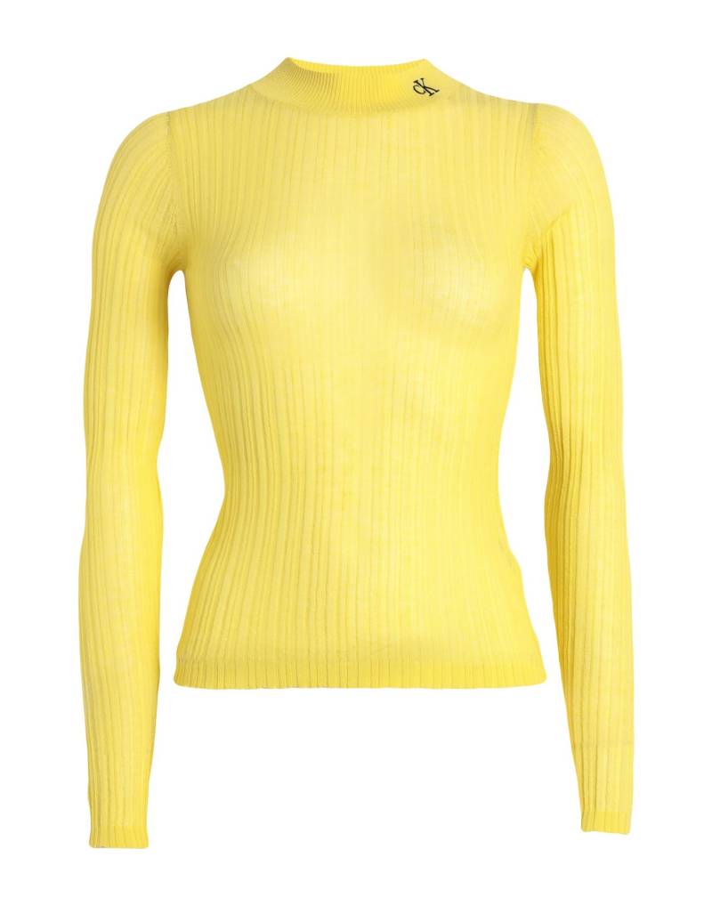 CALVIN KLEIN JEANS Rollkragenpullover Damen Gelb von CALVIN KLEIN JEANS