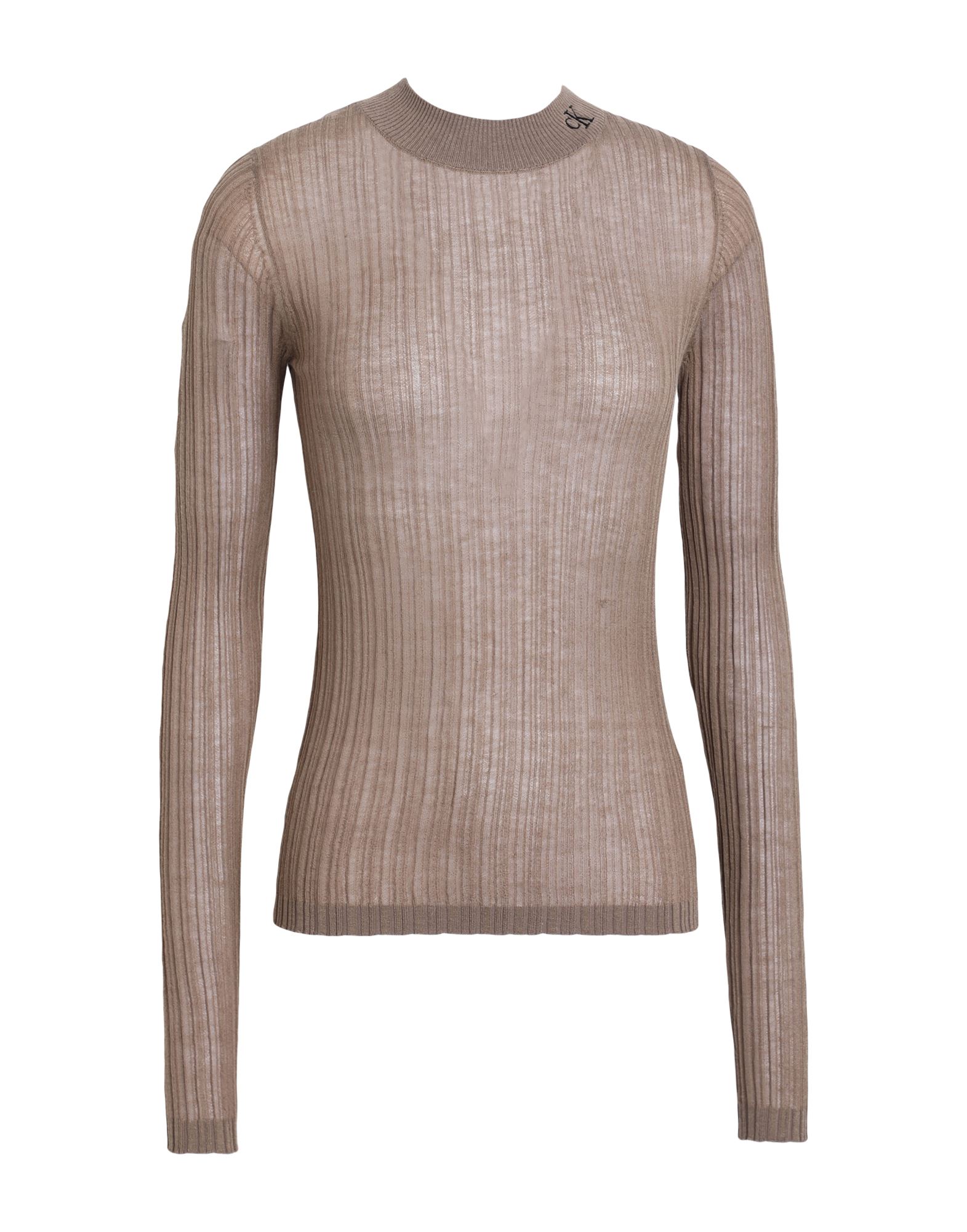 CALVIN KLEIN JEANS Rollkragenpullover Damen Khaki von CALVIN KLEIN JEANS