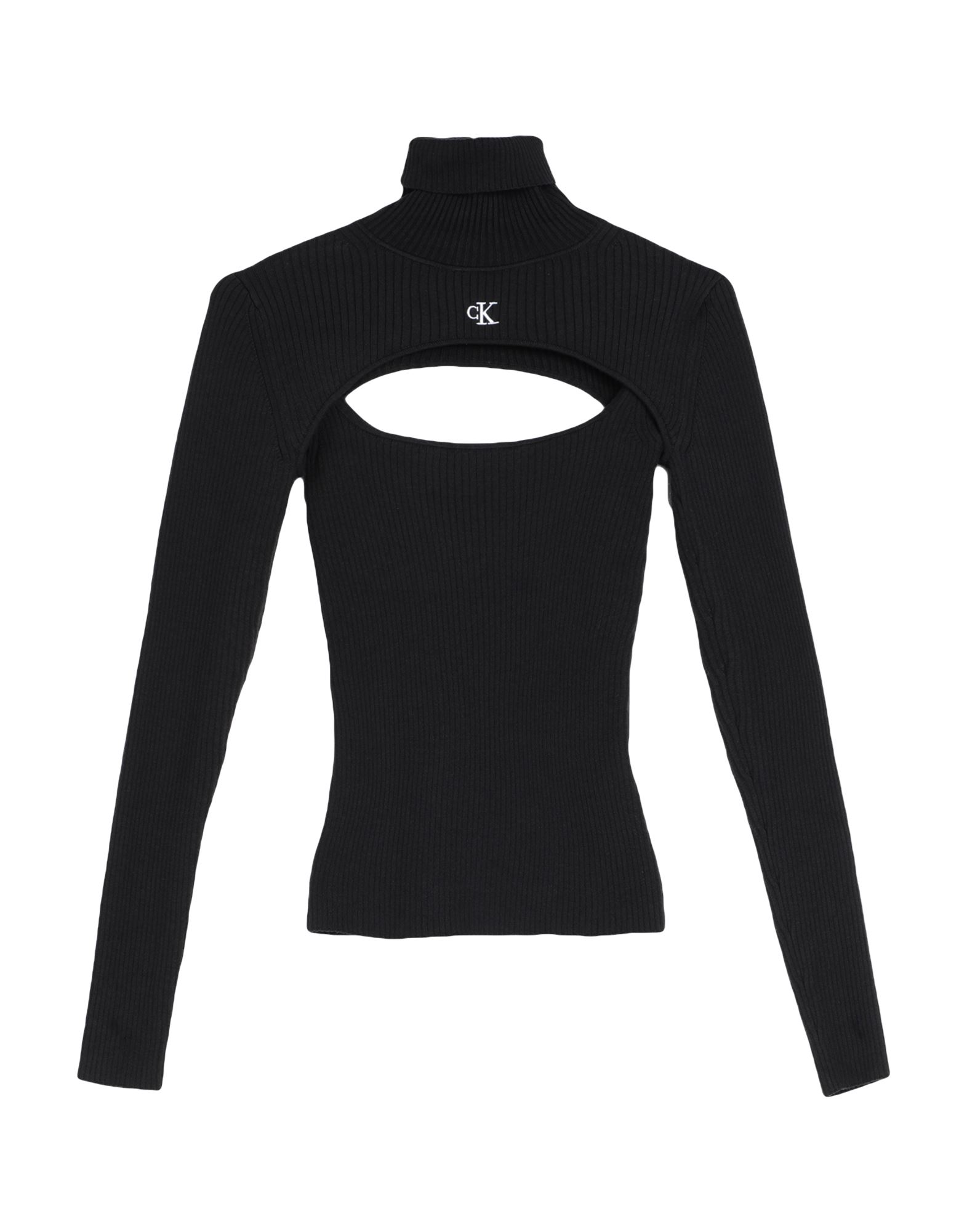 CALVIN KLEIN JEANS Rollkragenpullover Damen Schwarz CALVIN KLEIN JEANS Rollkragenpullover Damen Schwarz von CALVIN KLEIN JEANS