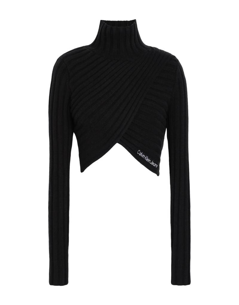 CALVIN KLEIN JEANS Rollkragenpullover Damen Schwarz von CALVIN KLEIN JEANS