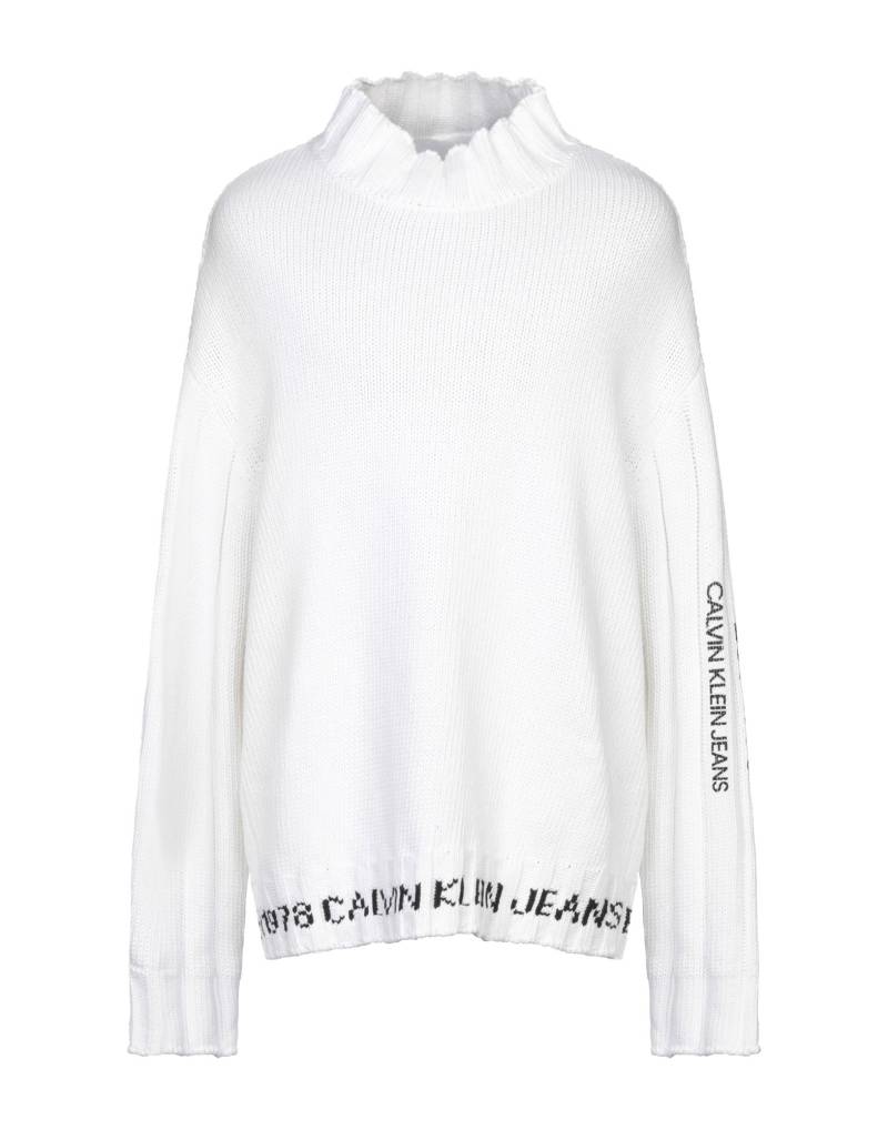 CALVIN KLEIN JEANS Rollkragenpullover Herren Weiß von CALVIN KLEIN JEANS