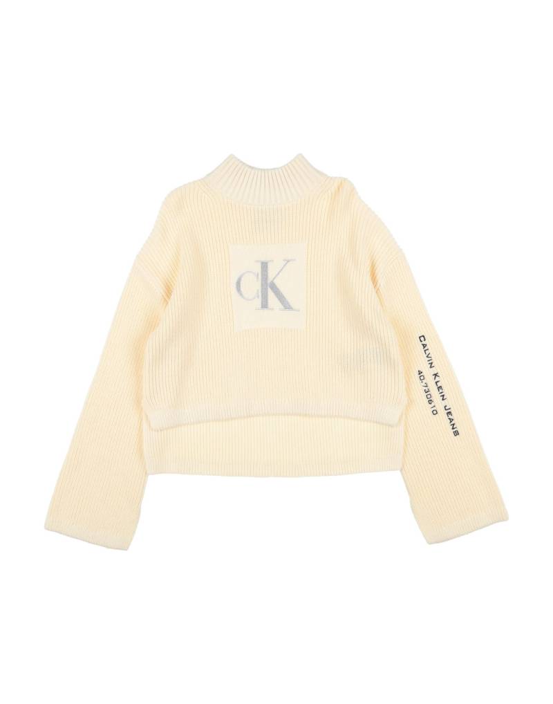 CALVIN KLEIN JEANS Rollkragenpullover Kinder Cremeweiß von CALVIN KLEIN JEANS