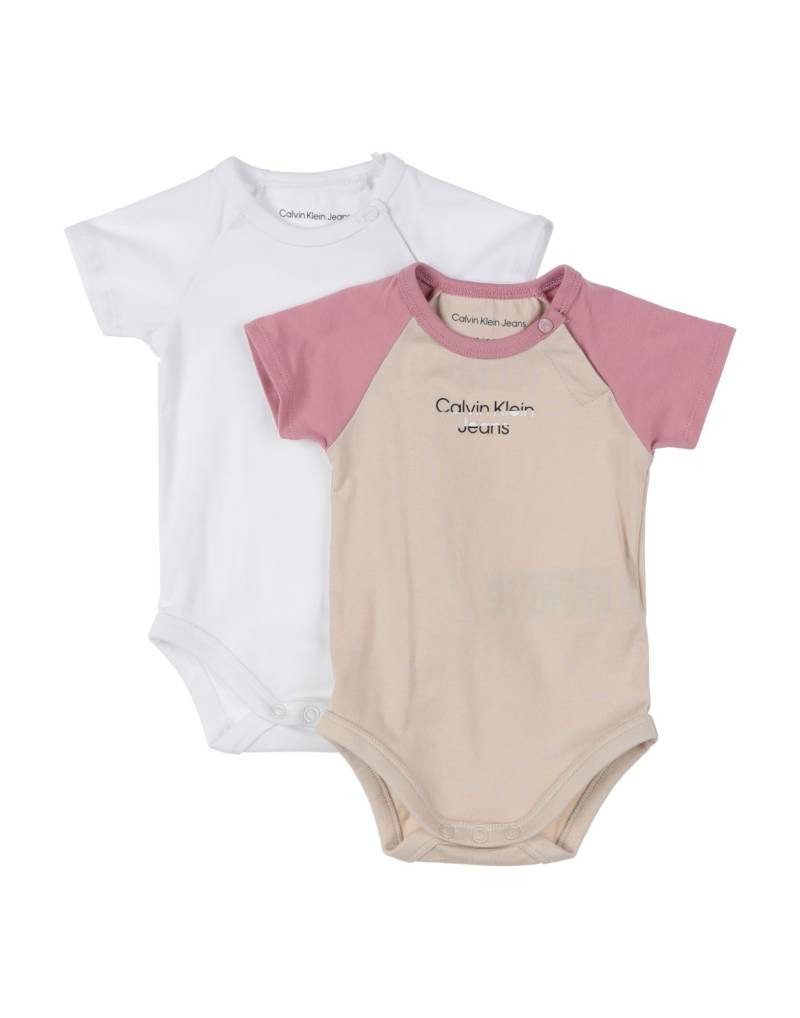 CALVIN KLEIN JEANS Strampelanzug Kinder Beige von CALVIN KLEIN JEANS