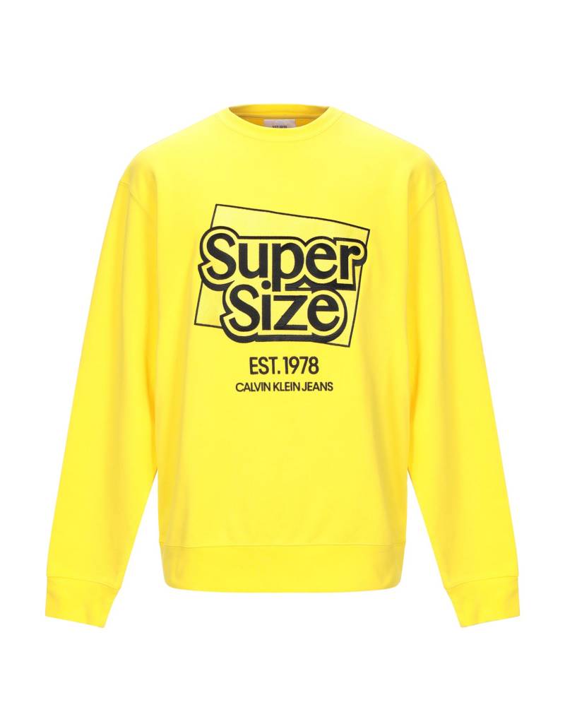 CALVIN KLEIN JEANS Sweatshirt Herren Gelb von CALVIN KLEIN JEANS