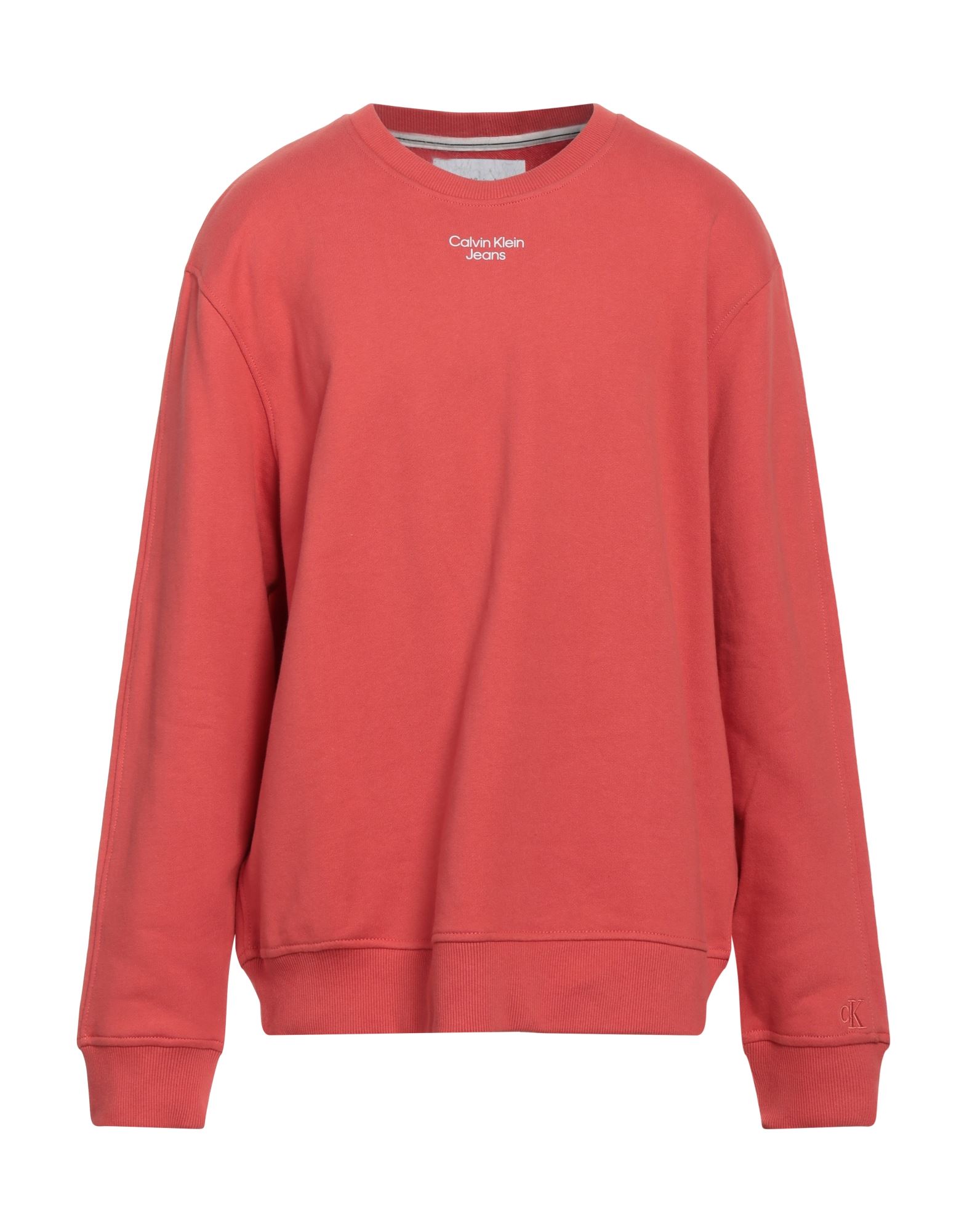 CALVIN KLEIN JEANS Sweatshirt Herren Koralle von CALVIN KLEIN JEANS