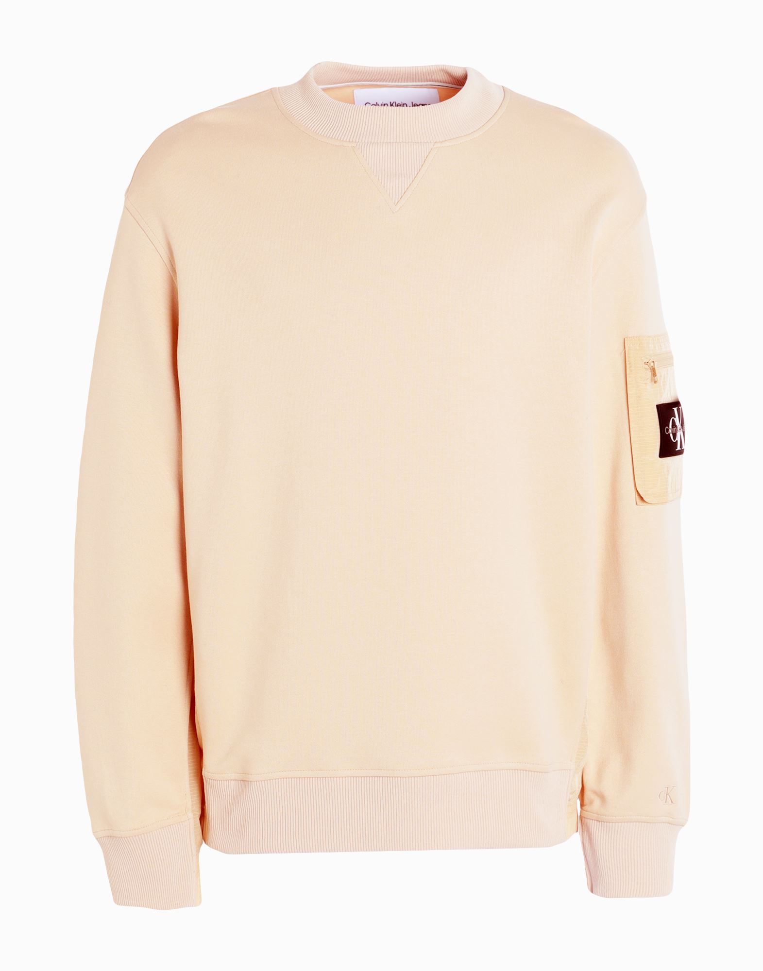 CALVIN KLEIN JEANS Sweatshirt Herren Sand von CALVIN KLEIN JEANS