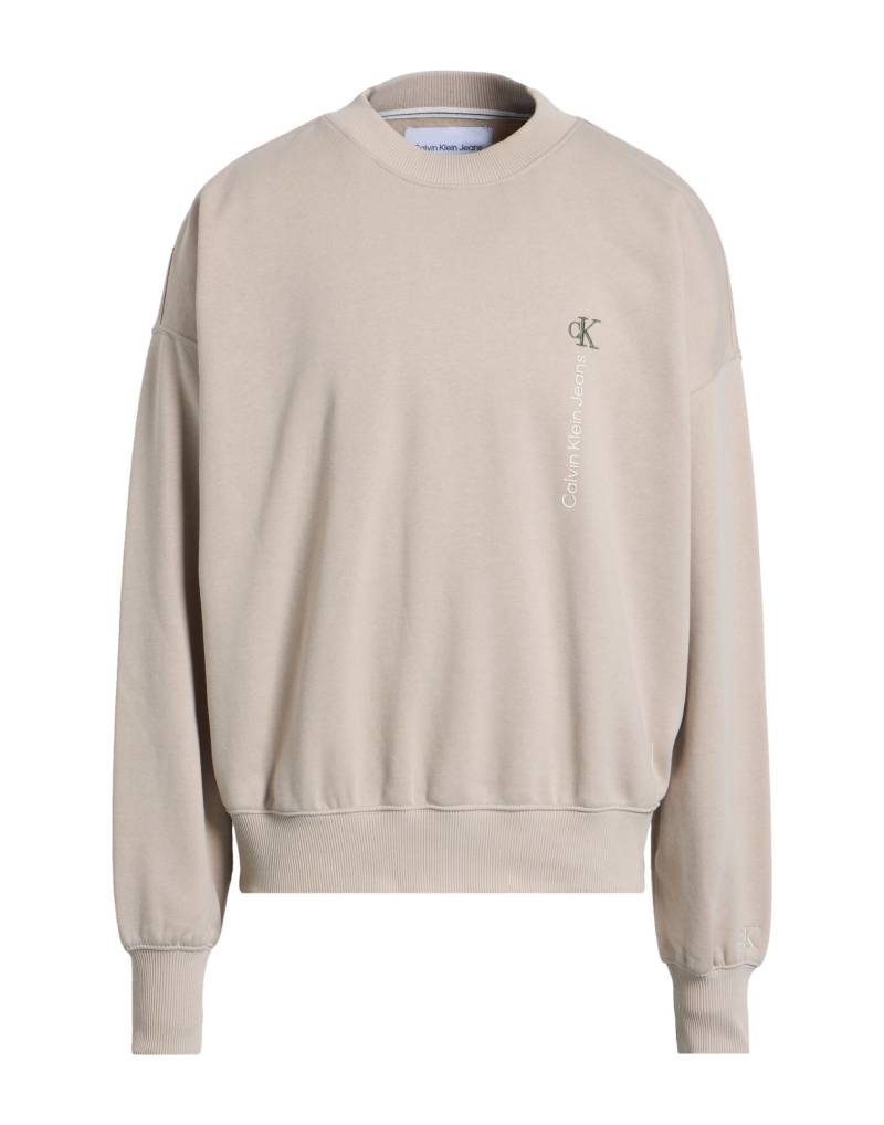 CALVIN KLEIN JEANS Sweatshirt Herren Sand von CALVIN KLEIN JEANS
