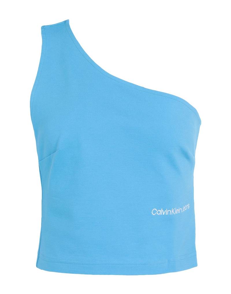 CALVIN KLEIN JEANS Top Damen Azurblau von CALVIN KLEIN JEANS