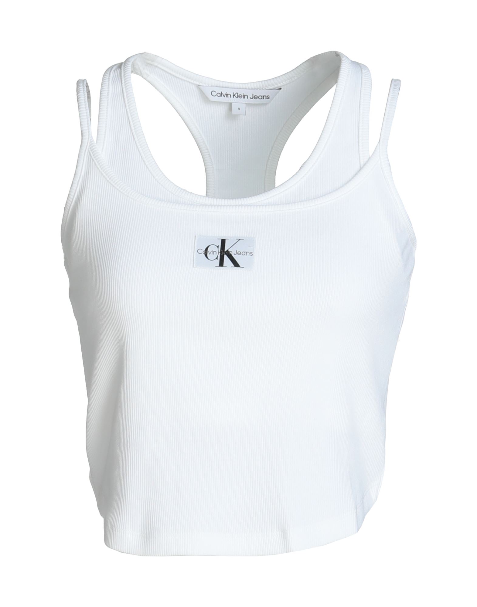 CALVIN KLEIN JEANS Top Damen Weiß von CALVIN KLEIN JEANS