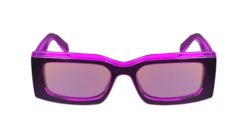 CALVIN KLEIN JEANS Unisex CKJ24604S Sonnenbrille, Grey/Fuchsia, Einheitsgröße von CALVIN KLEIN JEANS
