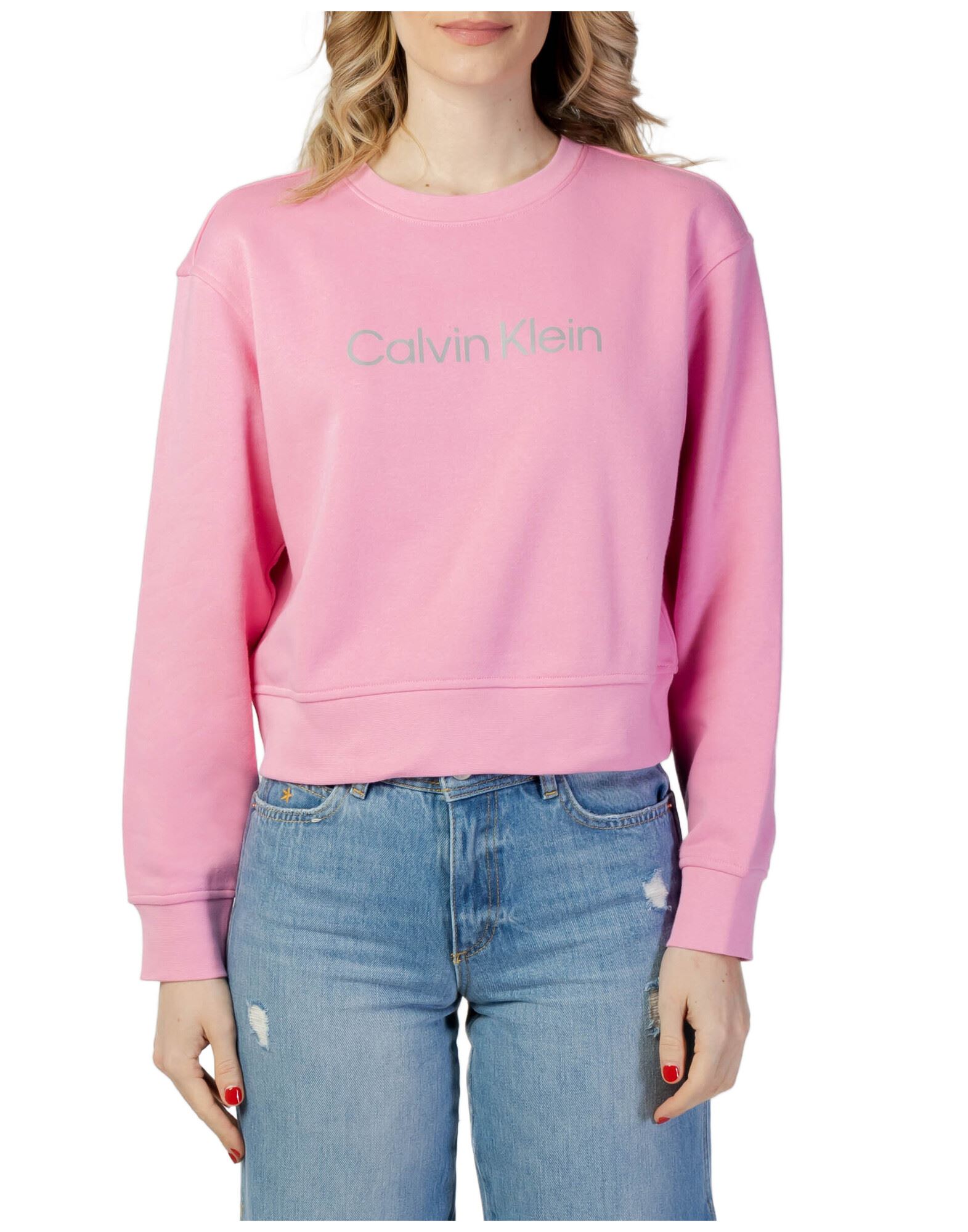 CALVIN KLEIN PERFORMANCE Sweatshirt Damen Rosa von CALVIN KLEIN PERFORMANCE