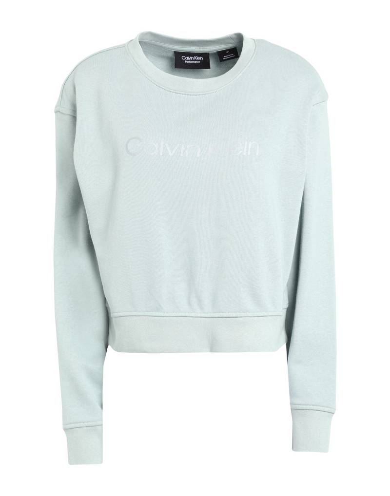 CALVIN KLEIN PERFORMANCE Sweatshirt Damen Salbeigrün von CALVIN KLEIN PERFORMANCE