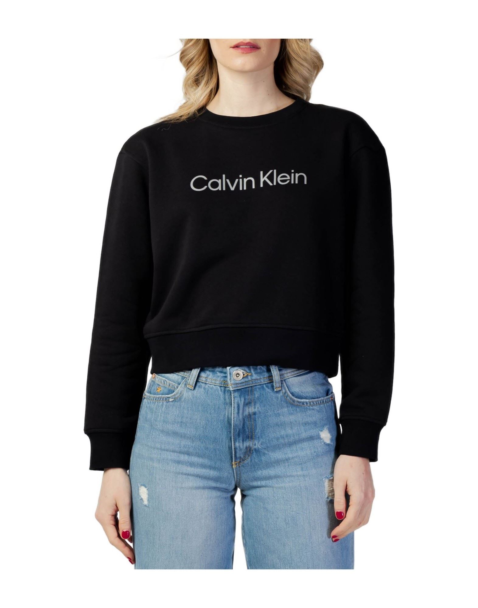 CALVIN KLEIN PERFORMANCE Sweatshirt Damen Schwarz von CALVIN KLEIN PERFORMANCE