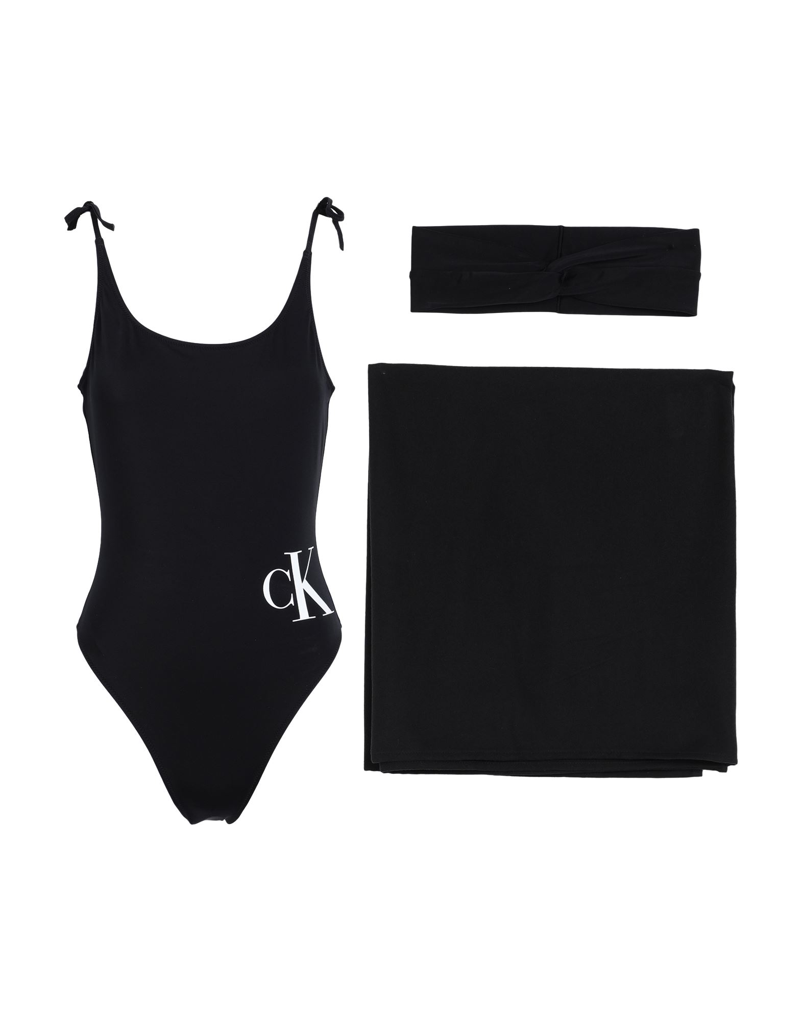 CALVIN KLEIN Badeanzug Damen Schwarz von CALVIN KLEIN