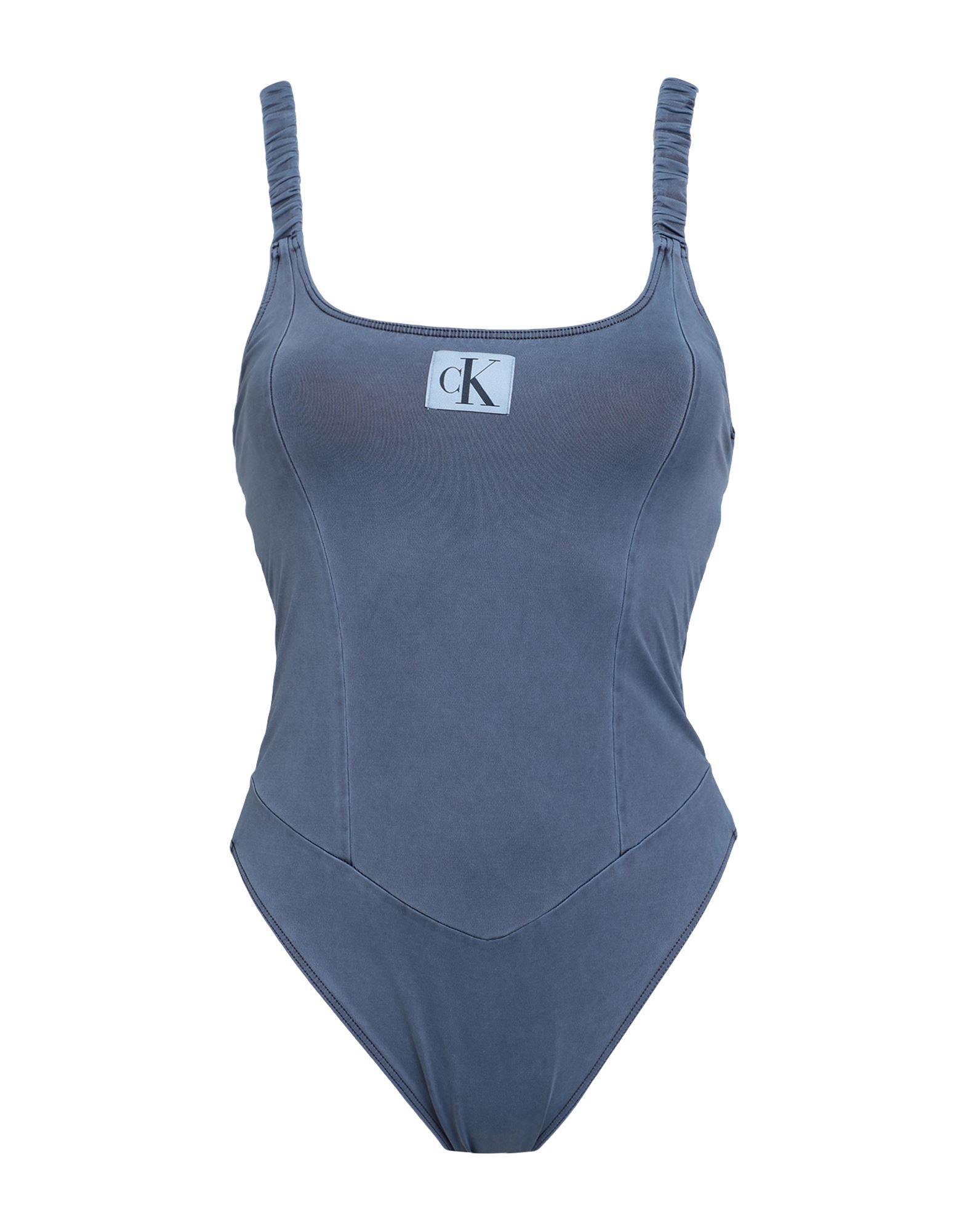 CALVIN KLEIN Badeanzug Damen Taubenblau von CALVIN KLEIN