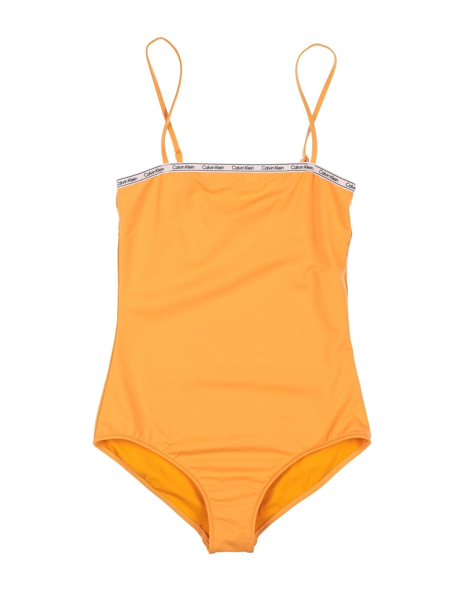 CALVIN KLEIN Badeanzug Kinder Orange von CALVIN KLEIN