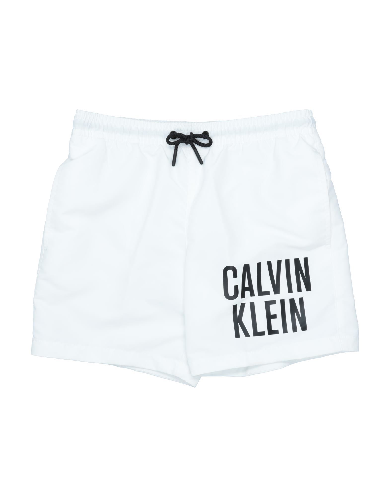 CALVIN KLEIN Badeboxer Herren Weiß von CALVIN KLEIN