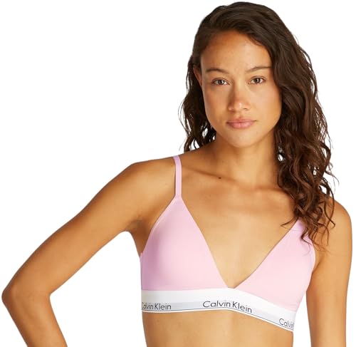 Calvin Klein Damen BH Bralette Triangle herausnehmbare Polster, Rosa (Buff Pink), S von Calvin Klein
