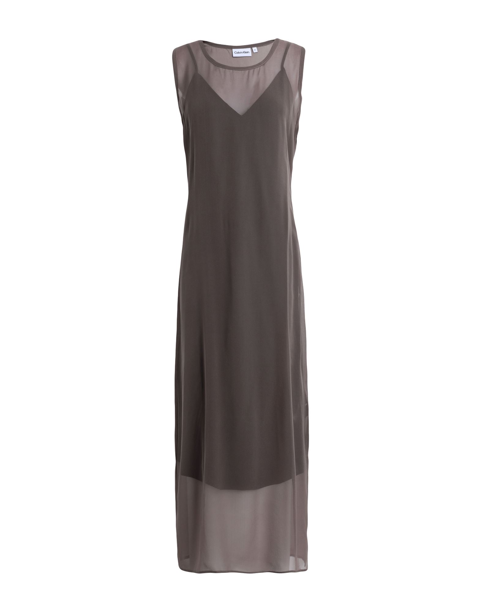 CALVIN KLEIN Maxi-kleid Damen Taubengrau von CALVIN KLEIN