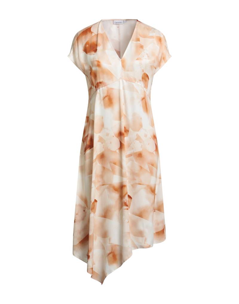 CALVIN KLEIN Midi-kleid Damen Elfenbein von CALVIN KLEIN