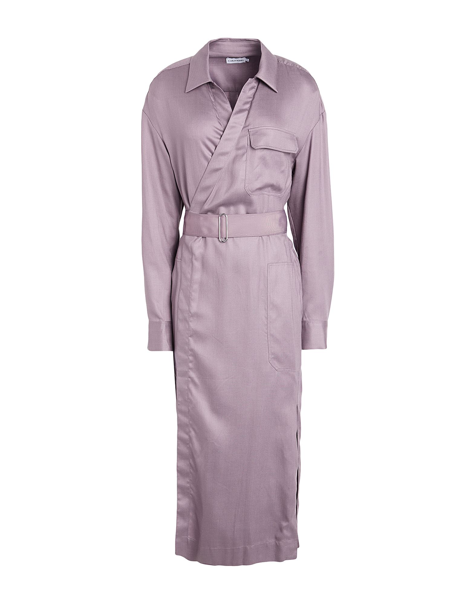 CALVIN KLEIN Midi-kleid Damen Lila von CALVIN KLEIN