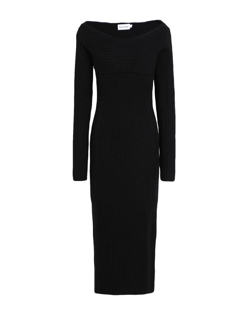 CALVIN KLEIN Midi-kleid Damen Schwarz von CALVIN KLEIN