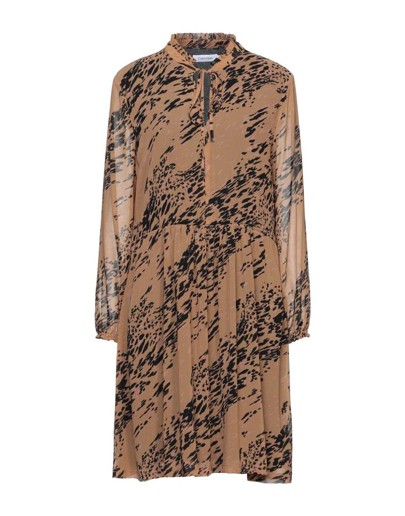 CALVIN KLEIN Mini-kleid Damen Kamel von CALVIN KLEIN