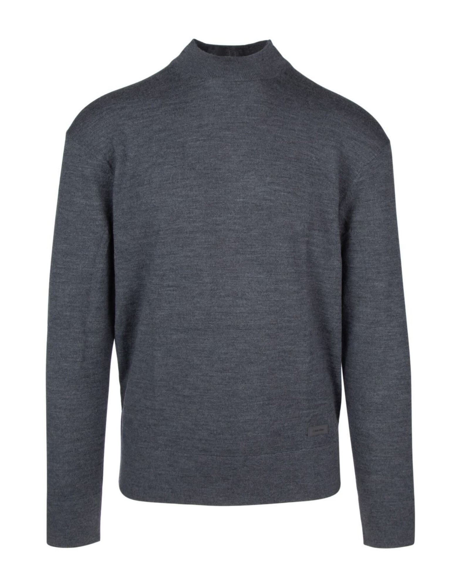 CALVIN KLEIN Rollkragenpullover Herren Dunkelgrau von CALVIN KLEIN