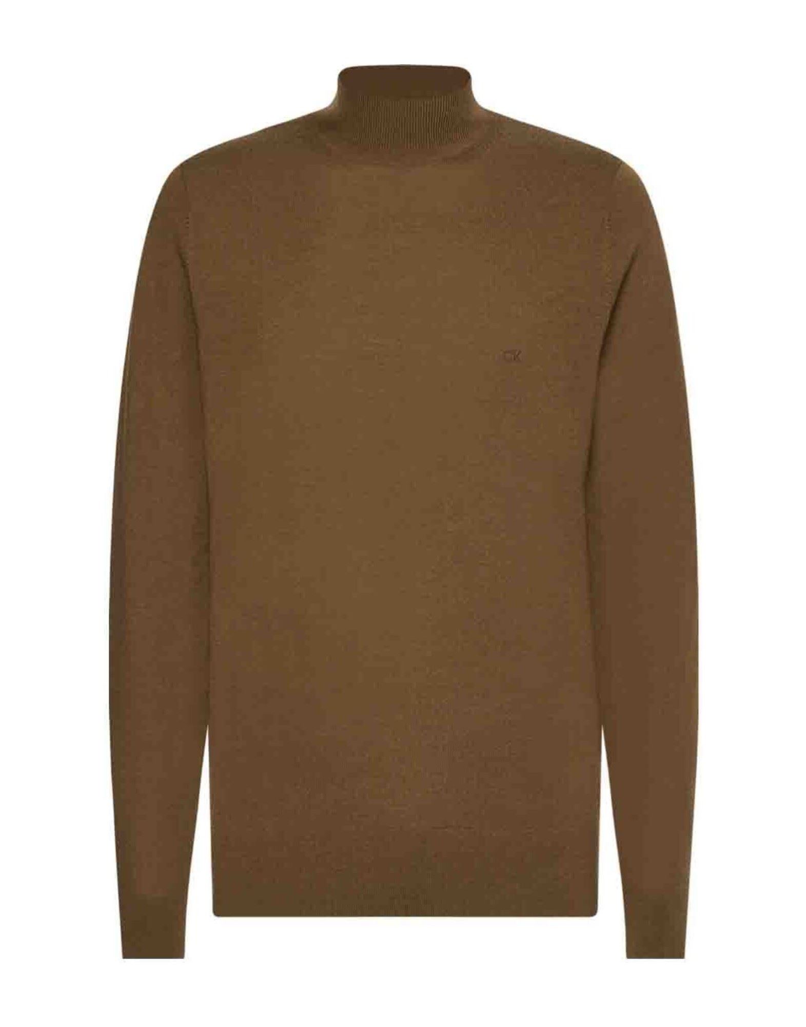 CALVIN KLEIN Rollkragenpullover Herren Braun von CALVIN KLEIN