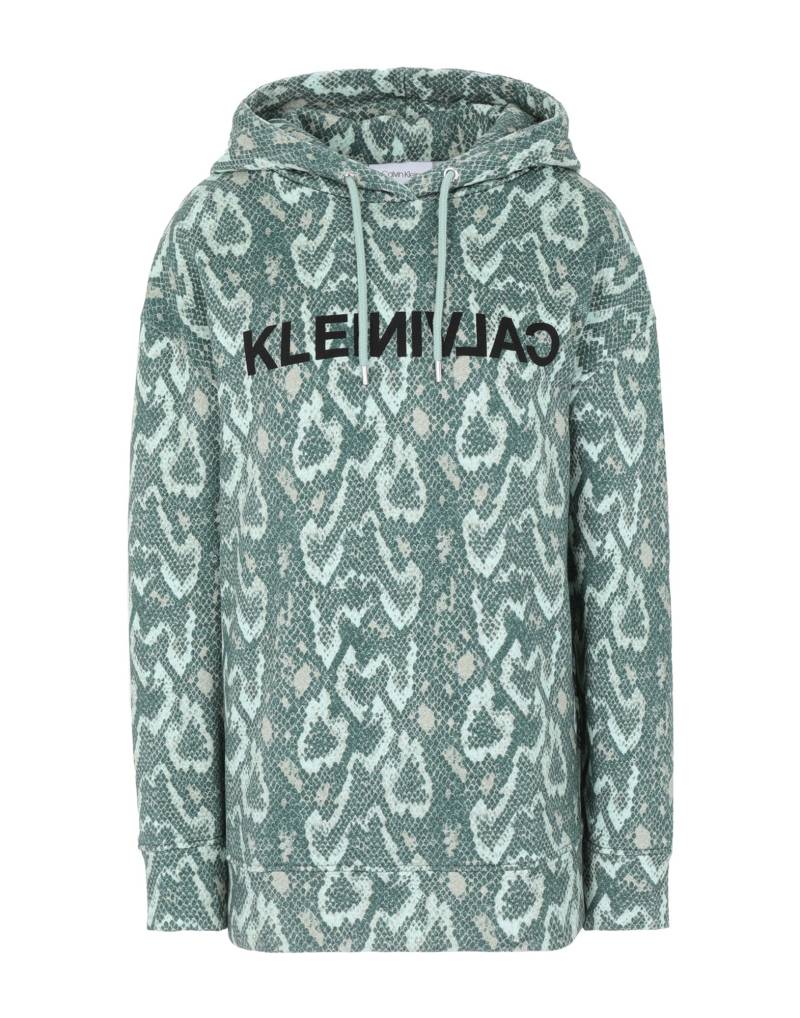 CALVIN KLEIN Sweatshirt Damen Smaragdgrün von CALVIN KLEIN